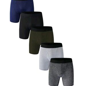 Men's Boxer Briefs - Black, Blue, Gray,Green